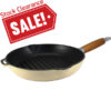 Cast iron grill pan beige 3127