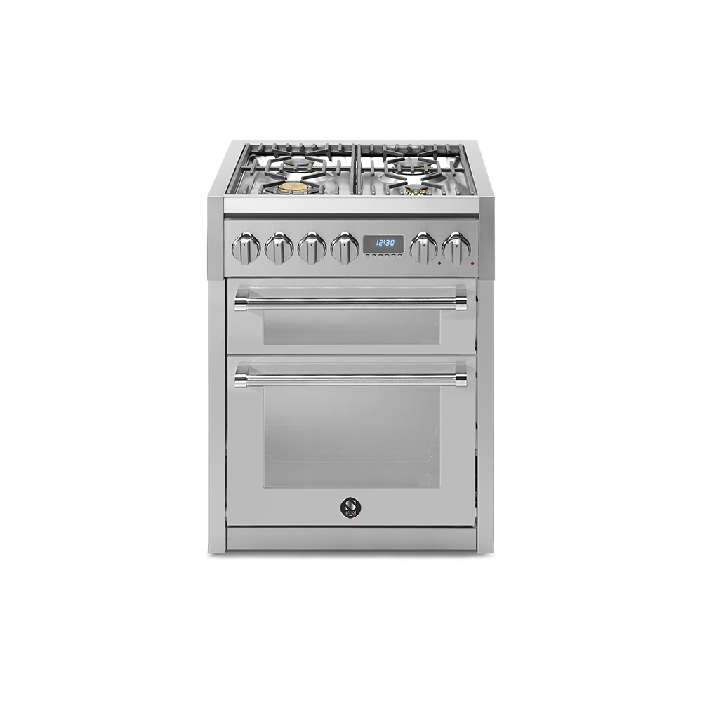 Κουζίνα ηλεκτρική - αερίου με διπλό φούρνο GENESI 70 Steel Cucine